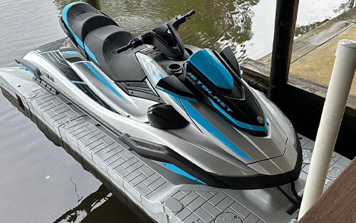 Snap Port drive-on jet ski dock sold by Florida Docks - in Florida 