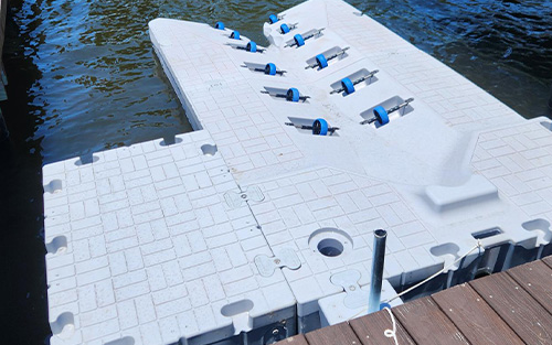 Snap Port drive-on jet ski dock sold by Florida Docks - in Florida 